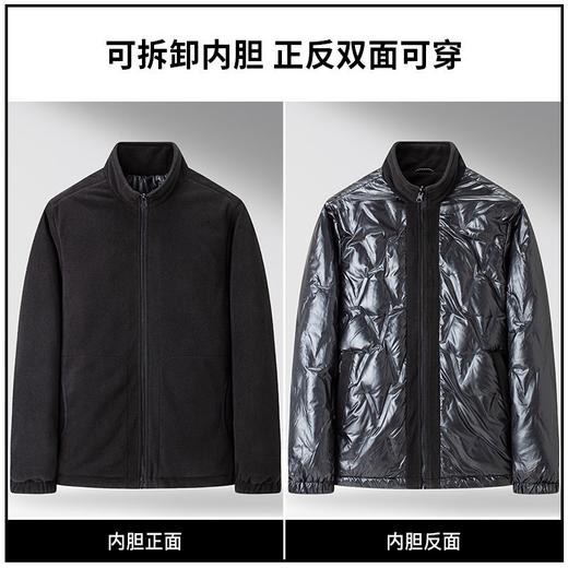 【一衣三穿 内胆可拆卸】罗蒙冬季连帽羽绒服男士休闲百搭户外运动登山防风保暖羽绒外套 商品图8