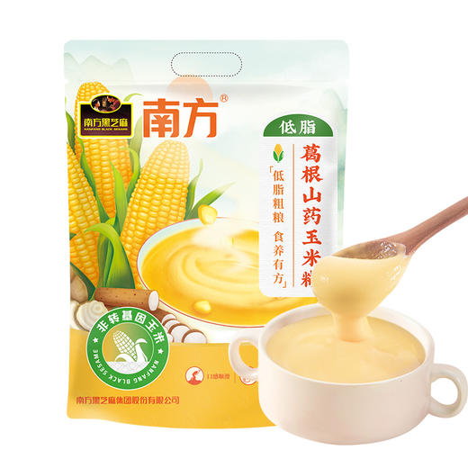 南方黑芝麻葛根山药玉米糊360g无添加蔗糖粗粮早餐低脂粥免蒸煮冲泡即食营养代餐 商品图5
