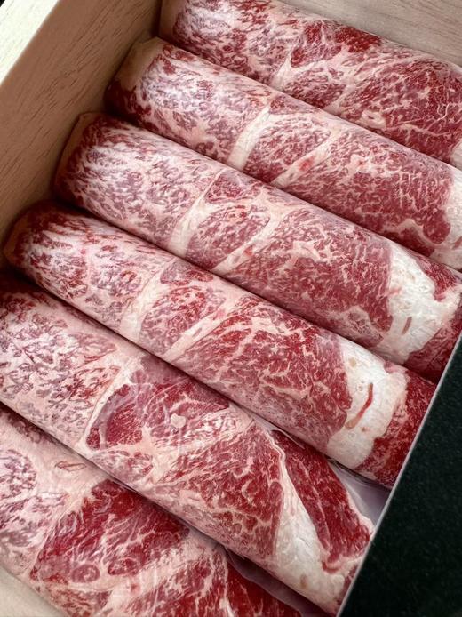 火锅烤肉系列*澳大利亚Stone Axe Full Blood纯血M9+和牛上脑牛肉卷，雪花丰富 肉质细嫩 沸锅10秒即熟 汤汁干净 奶香浓郁 商品图2