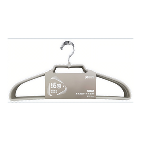 顺艺6只麂芙绒18"护肩衣架SY194