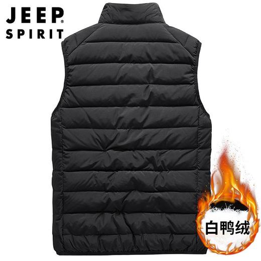 JEEP SPIRIT新款羽绒马甲男薄羽绒马夹立领短款大码背心坎肩8908 商品图3