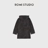 ROMI STUDIO“棕标甄选”非洲进口绒面羊皮连帽皮风衣 RWCWWG6476 商品缩略图1