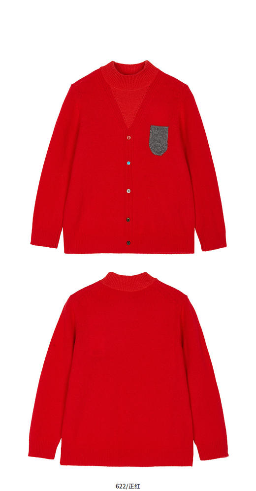 jnby   25年冬款  长袖套头毛衫  1PA312570 商品图7