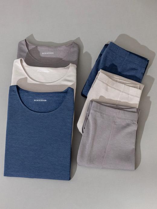 【铂雅羊毛腈纶莫代尔随型裁加氨基酸胶囊】SCHIESSER德国舒雅高端铂雅羊毛腈纶注入氨基酸保暖滋润随型裁保暖套装95/25873W 商品图1