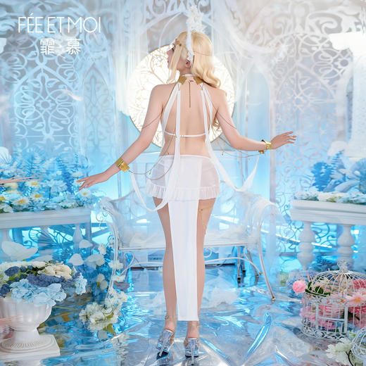 【情趣内衣】霏慕 耀月女神雅欲连体衣套装ZY107 商品图8