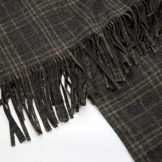 ROMI STUDIO“优雅灵动”羊毛混纺多裁片格纹流苏半裙 RWCWXG6195 商品图2