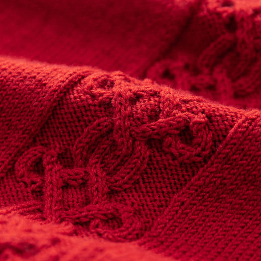 苏苏姐家中国结马鞍肩上衣手工DIY编织羊毛棒针毛线团毛衣材料包 商品图3