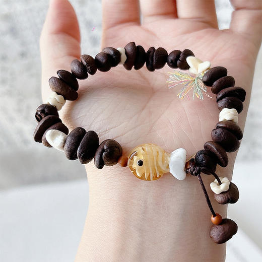 可爱猫咪咖啡豆陶瓷手链纪念日百货门店同款163143090 商品图1