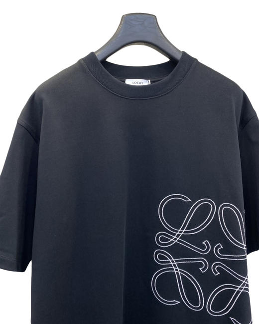 中性款错位刺绣短袖T恤he014 商品图2