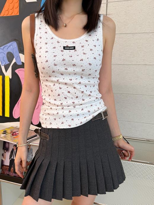 缪缪 Holiday系列碎花红背心(KX*MM) 商品图0