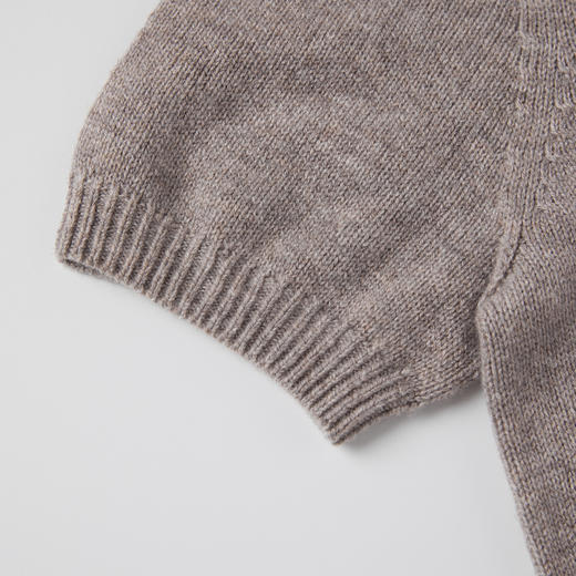 ROMI STUDIO “温柔已至”绵羊毛混纺简约中袖套头毛衫 RW24AS40758 商品图3