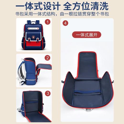 新款芝麻宝贝小学生书包1-3年级英伦风男童书包轻便女生双肩包 商品图3