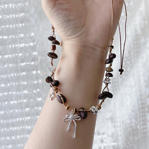 多巴胺项链女款少女心时尚锁骨链咖啡豆项链-纪念日百货门店同款 163493760 商品图3