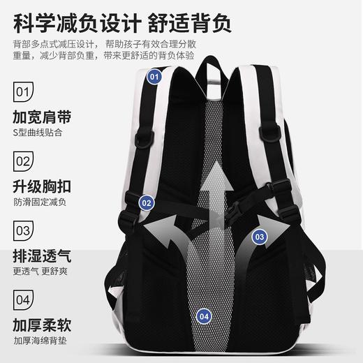 新款潮流初高中学生大容量书包时尚简约百搭双肩包轻便通勤背包 商品图2