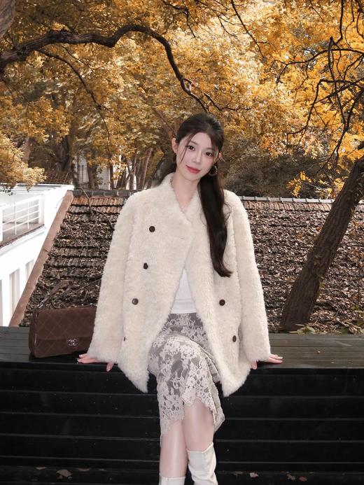 品牌直发~【AUChris双排扣100%羊剪绒真毛外套ACW2579 】一件就足够御寒！圣诞、年会、过年的"战衣"WD 商品图8