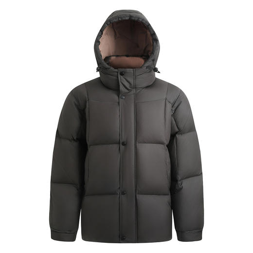 罗蒙冬季连帽羽绒服男士休闲连帽款面包服厚实保暖羽绒服外套 商品图9