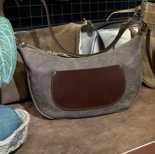 YU LEATHER/CA24DL/帆布饺子包 商品图4