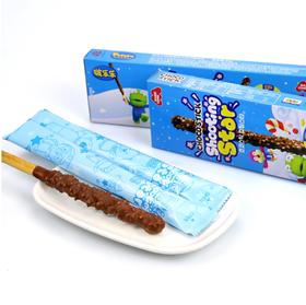 54g啵乐乐跳跳糖味巧克力棒饼干