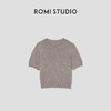 ROMI STUDIO “温柔已至”绵羊毛混纺简约中袖套头毛衫 RW24AS40758 商品缩略图0