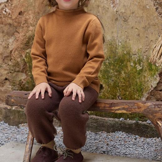 【A类品质，羊绒般手感】儿童秋冬新款卷边混纺羊毛衫 男女童半高领羊毛内搭 外穿 针织打底保暖羊毛衫 商品图13