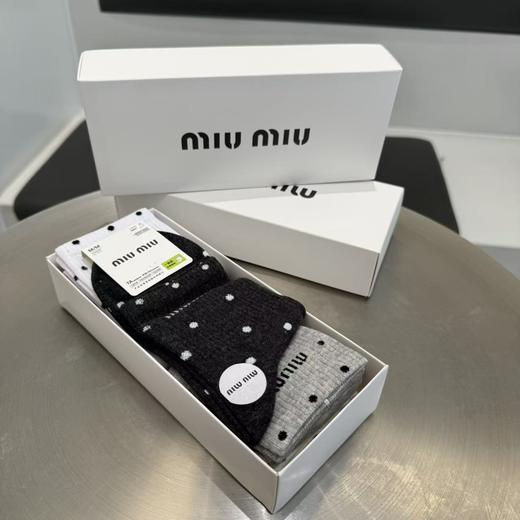 缪缪棉袜百搭系列 一盒5双，每双花色不一样 商品图2