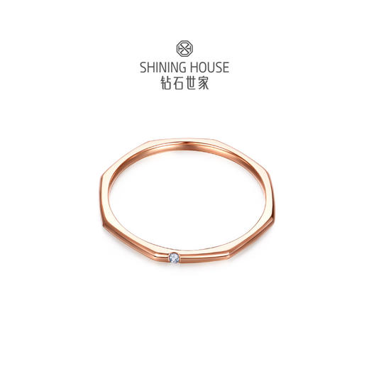 【甄选钻饰】【专享】钻石世家 18K金钻石戒指 八方佳人 日趣系列 个性戒指  个性时尚穿搭戒指 手指节戒 戒指手饰 尾戒 送女友礼物 商品图1