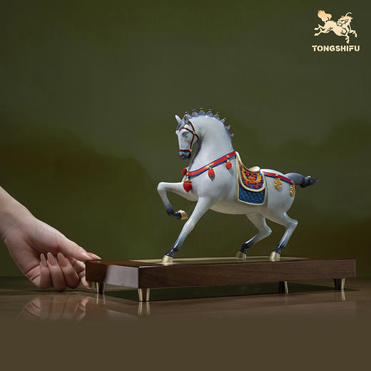 铜师傅《富贵马》客厅桌面铜马摆件 家居装饰工艺品 开业乔迁摆件 商品图3