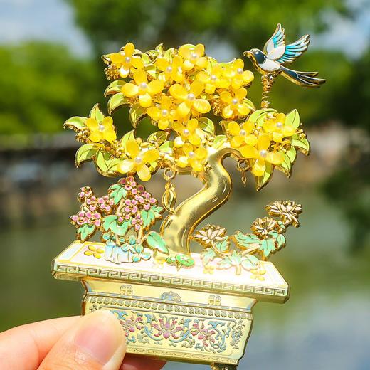 金枝桂叶金属冰箱贴 国潮创意磁吸宫廷风装饰贴 商品图1