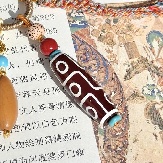【敦煌九眼天珠编绳挂件】敦煌福泽新中式国风挂件挂饰手工创意钥匙扣 商品图4