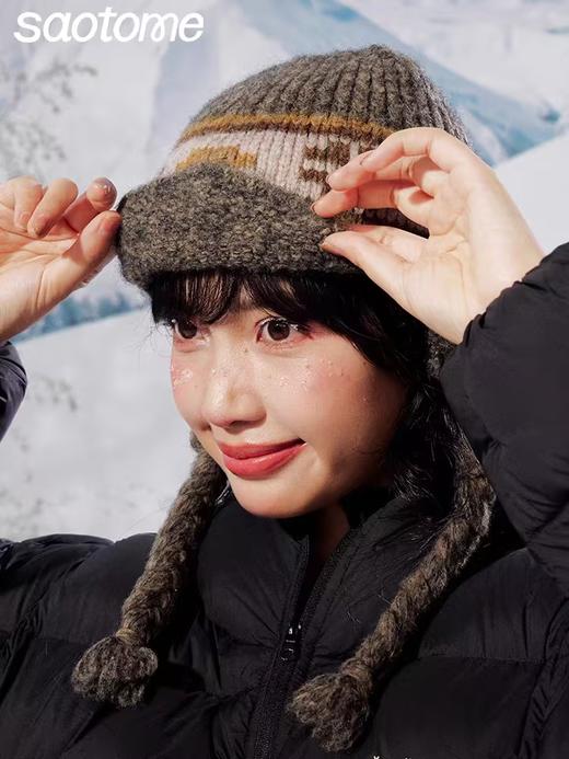 早乙女惠子saotome/STMPSMZ141192/小帽沿费尔岛飞行帽 商品图1