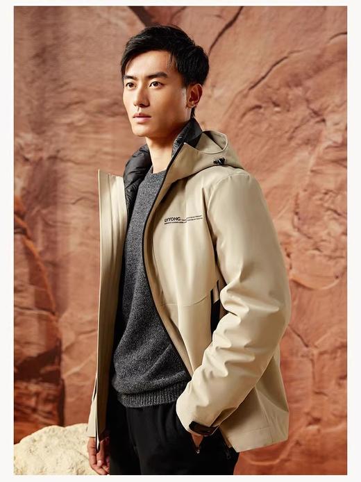 三合一男女户外防风防泼水冲锋羽绒服 商品图5