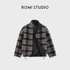 ROMI STUDIO“双面两穿”复古格纹羊毛针织摇粒绒外套 RWCWWY7015 商品缩略图0