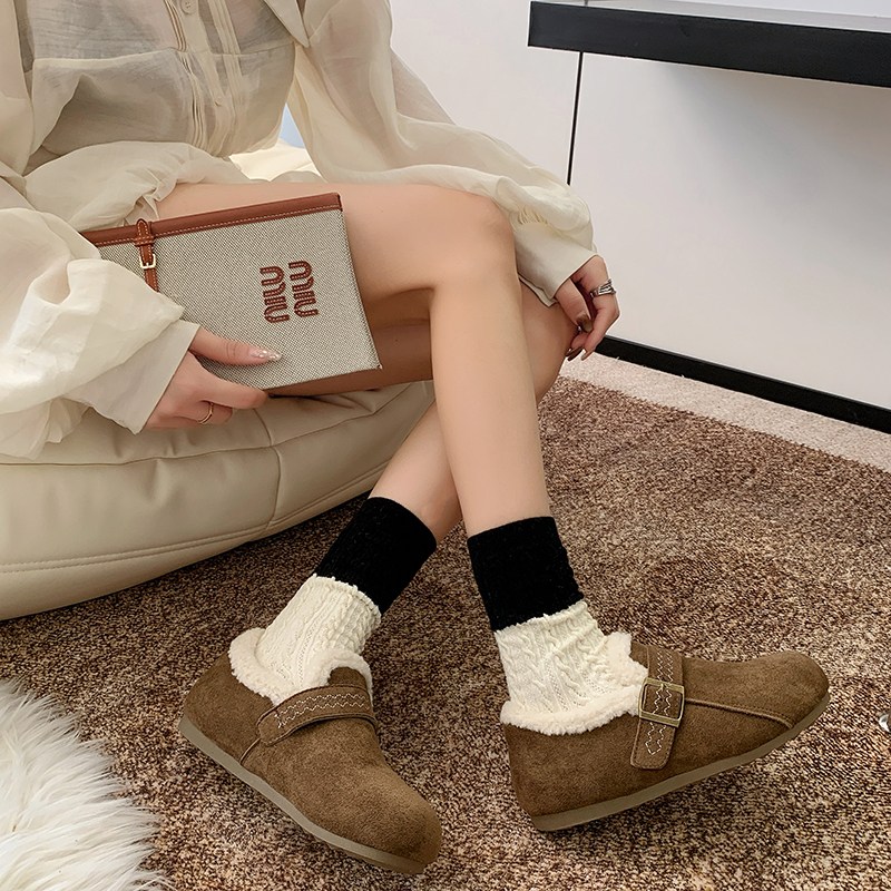 「DANMO毛毛勃肯鞋」质感鞋面简约有范 轻肤贴足 享受云朵般脚感