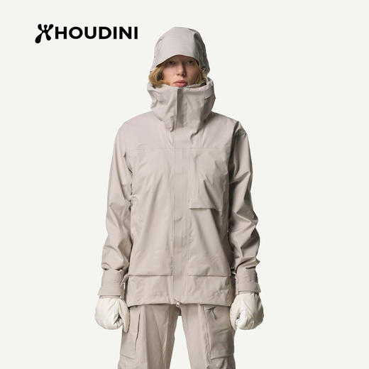 HOUDINI胡丁尼 Rollercoaster 云霄飞跃 女款防水带帽外套800059 商品图2