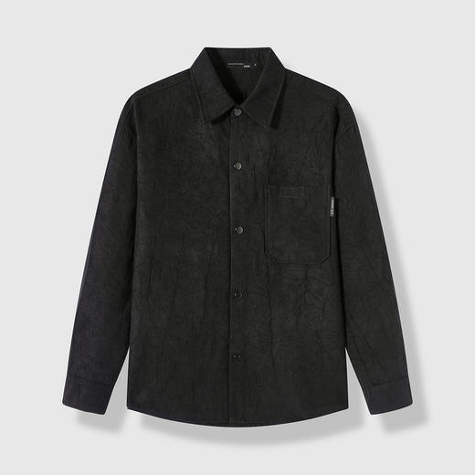 GXG男装25秋季日系复古简约翻领户外休闲宽松百搭男式长袖衬衫K&C 商品图4