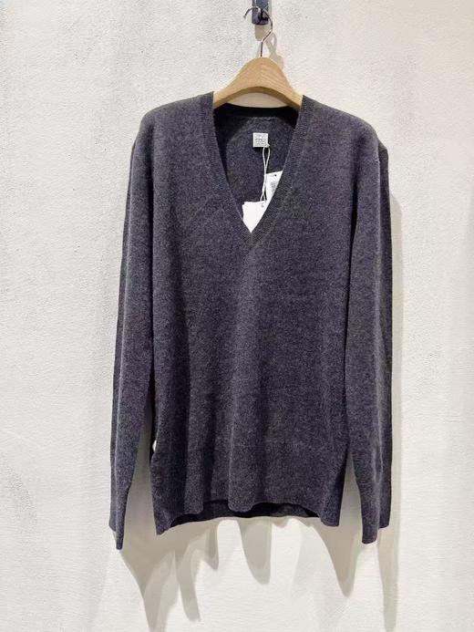 中性款V领针织毛衣hu 商品图0