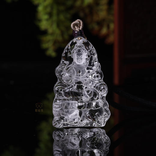 【文殊菩萨】白水晶八大守护神坠   ZX2511150 商品图4