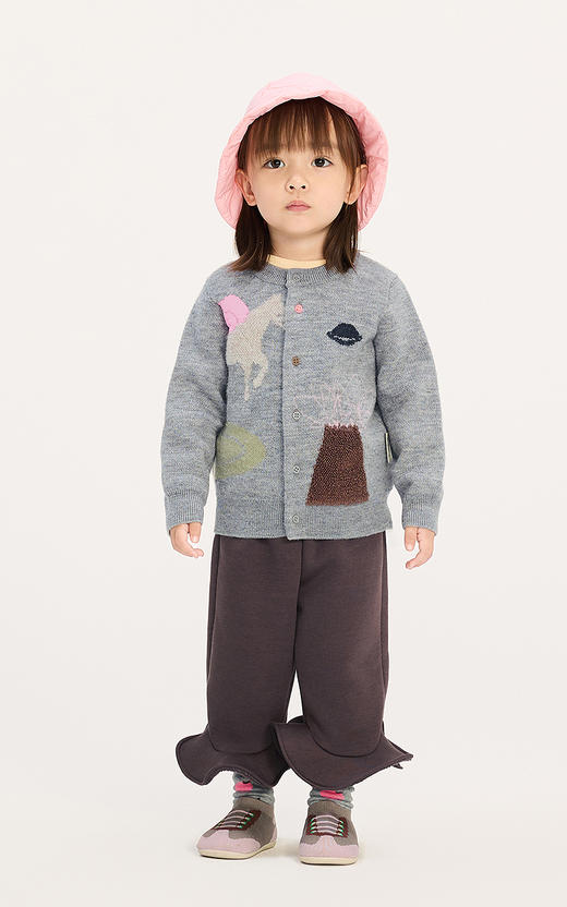 jnby   25年冬款  短款开襟毛衫 YPA311260 商品图0