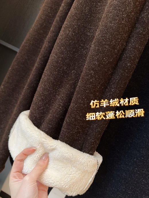 直发【5587】无利润炮灰款 冬季女士加厚仿羊绒花纱直筒裤 超厚实！⁣巨巨巨暖和！⁬！ 商品图7