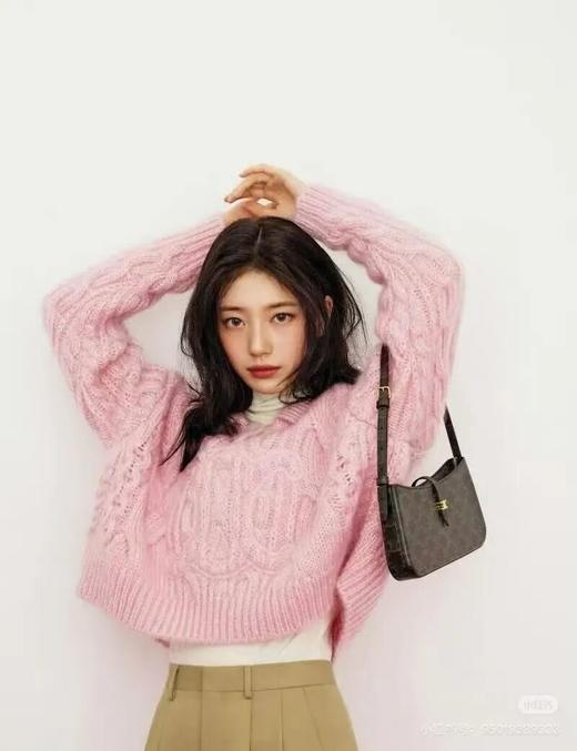 塞琳25秋冬凯旋门小翻领刺绣女款毛衣 商品图4