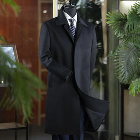 新款秋冬男士巴尔马肯政要大衣  两色可选