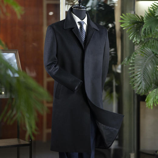 新款秋冬男士巴尔马肯政要大衣  两色可选 商品图0