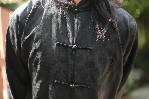 漫物记四经绞罗立领五盘扣上衣M110 商品图3