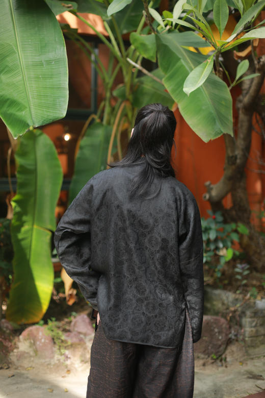 漫物记四经绞罗立领五盘扣上衣M110 商品图2