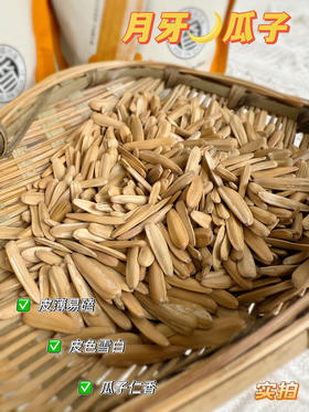‼️19.9💰抢4袋！【松鼠嘉宾 月牙瓜子】✅ 天山雪水灌溉（籽粒自带天然甜） ✅2800小时日照（每颗都攒满阳光） ✅低温烘焙（磕到半夜喉咙都不干）🔥 