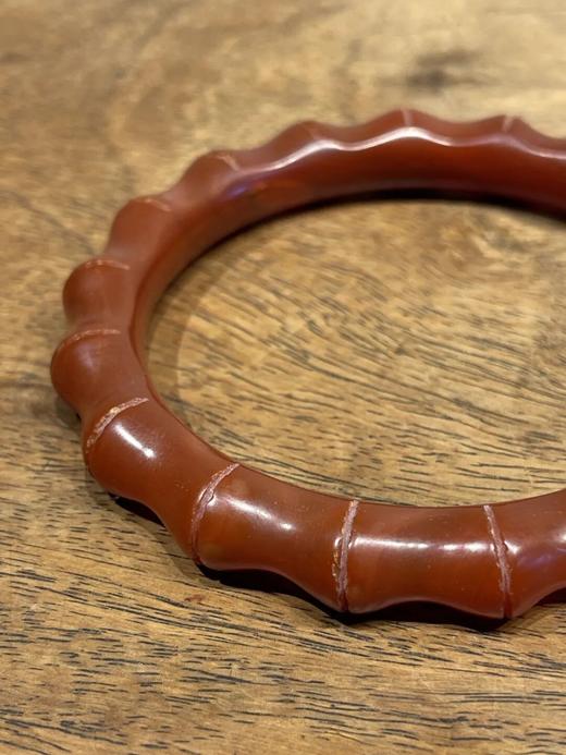 艳红瑪瑙竹节纹手镯，顺丰包邮 商品图13