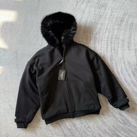 D112909冬季SKIWEAR系列 长袖拉链毛领连帽衫卫衣女款