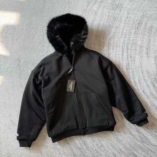 D112909冬季SKIWEAR系列 长袖拉链毛领连帽衫卫衣女款 商品图0