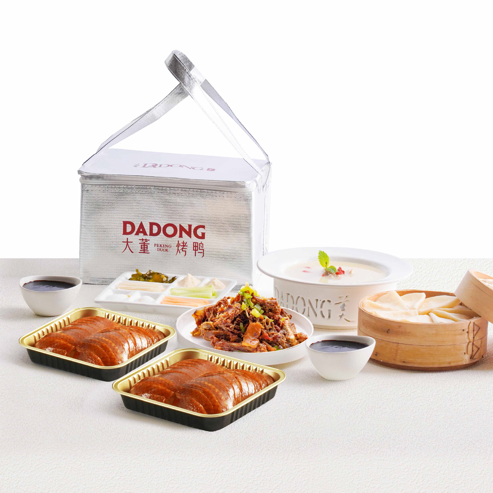 沈爷的宝贝 大董片片鸭烤鸭礼盒  鸭架 荷叶饼烤鸭酱 包邮