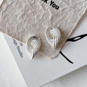 小众编织多层线条精致镂空银针耳环-纪念日百货门店同款164244301